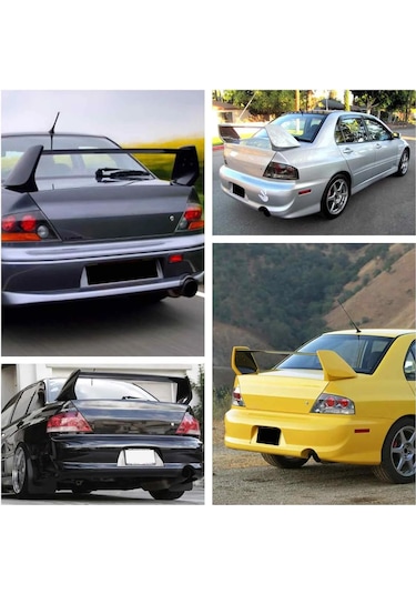 Mitsubishi Lancer Evo 7 8 9 2003-2007 Yüksek Spoiler Boyasız