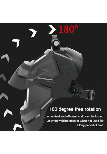 Büyük Görünümlü Gerçek Renkli Otomatik Kararan Kaynak Yüz Maskesi 130 Santigrat Yüksek