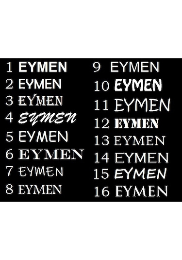 Araba Arkası Isim Arka Cam Sticker Yapıştırma