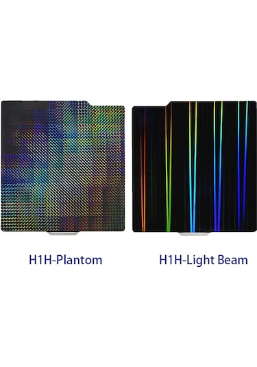 Singree 257x257mm Çift Taraflı Manyetik Yay Çelik Tabla - Pey Işın Ve Pey Daire Desenli - Bambu Yazıcı Uyumlu