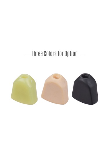 Youmex Akustik Ve Elektro Gitar İçin 6 Adet Siyah Plastik Akor Teli Kapağı - Yumuşak Dokunuş, Jade Desenli, Dayanıklı Konstrüksiyon Siyah