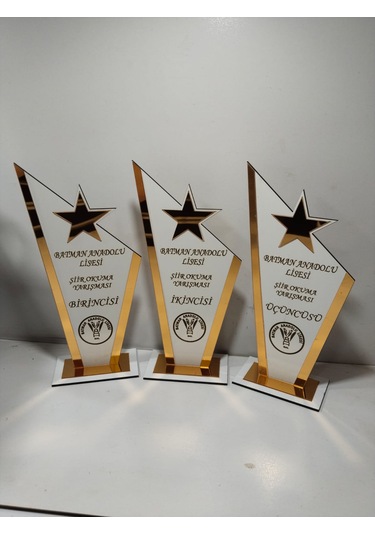 Hediyelik Plaket Gazi / Emlak /sevgili / Şiir Yarışması V.b. Altın - Gümüş
