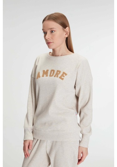 Yeni Sezon Kışlık Pamuklu Uzun Kol Pijama Takımı Ten