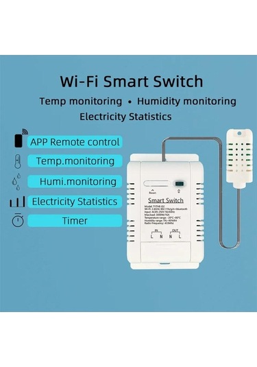 Pazly Ve Suntek Sıcaklık Nem Ses İzleme Anahtarı 85-250v Akıllı Kontrol