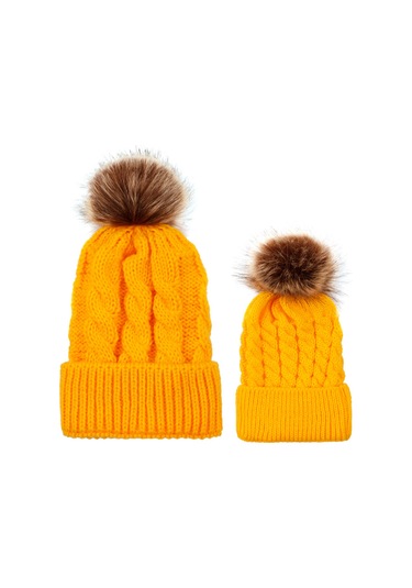 Geeksen Kışlık Şeffaf Akrilik Örgü Şapka - Pamuk Yumuşak, Isı Saklama Özelliği, Büyük Boy, Bordo Rengi Burgendi