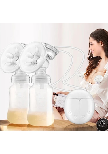 Geeroyoo Akıllı Çift Taraflı Elektrikli Göğüs Pompası - Sessiz, Taşınabilir Ve Usb Şarj Özellikli