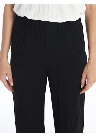Lcw Kadın Beli Lastikli Düz Pantolon Antrasit