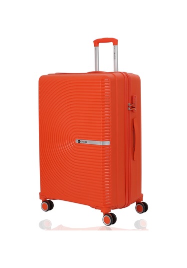 Mçs Polipropilen 3lü Valiz Seti Büyük & Kabin & Makyaj V374 S24sy1000081-set 00314 Portakal