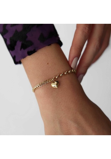 By Golden House Kalpli Doç Künye Bileklik