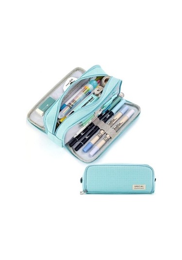 Okul Genç Kız Erkek Için Büyük Kapasiteli Kalem Kutusu 3 Bölmeli Kese Kalem Çantası J786qd Diğer