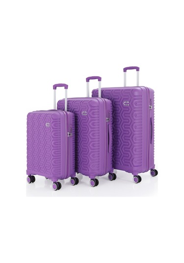 Mçs Üçlü Polipropilen Valiz Seti V377 S23sy1000058-set 00014 Mor
