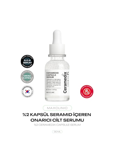 %2 Kapsül Seramid İçeren Onarıcı Yüz Serumu Ceramedix Capsule Serum