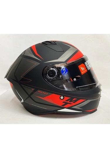 Mt Kask Revenge 2 Hatax B5 Mat Şeffaf Vizörlü V14b Kırmızı