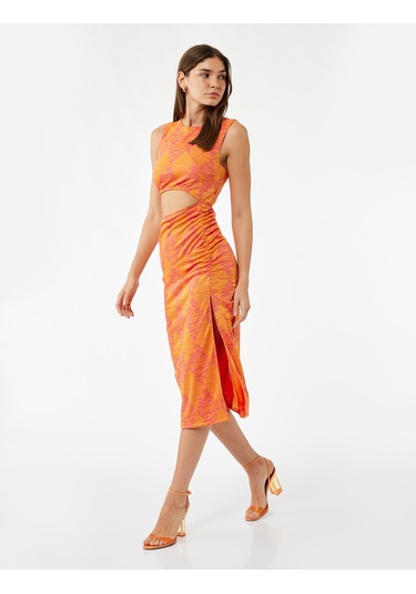 Koton Asimetrik Pencere Detaylı Kolsuz Bisiklet Yaka Desenli Elbise Turuncu Desenli 5sal80240ık Turuncu Desenli Koton Asimetrik Pencere Detaylı Kolsuz Bisiklet Yaka Desenli Elbise Turuncu Desenli 5sal80240ık Turuncu Desenli