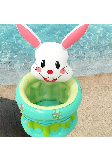 Suntek Şişme Havuz Parti Soğutucu Paskalya Tavşanı Çok Renkli