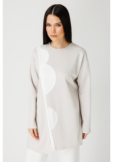 Oysh Kumaş Pantolon Bluz Takım Taş-taş Taş