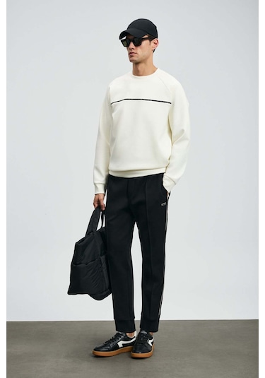 Lufian Kırık Beyaz Erkek Sweatshirt 112030181 Kırık Beyaz