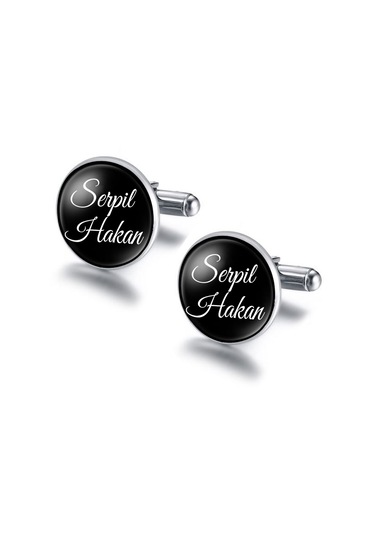 Sevgiliye İsimli Kol Düğmesi Düğün Damatlık Kol Düğmesi