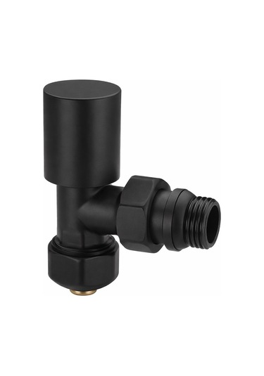 Fause Radyatör Havlupan Vanası Köşe Tip Pex 16 2mm Siyah Kvn102-b