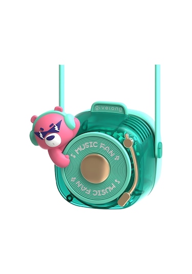 Jzcat Karikatür Asılı Boyun Yelpazesi Taşınabilir Bladeless Küçük Fan