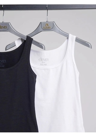 Clever Wear Geniş Askılı Temel Atlet 75385045 Beyaz