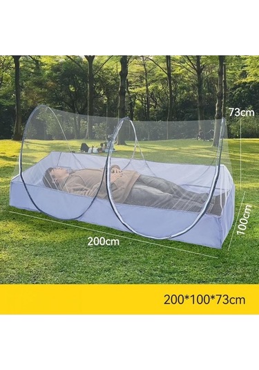 Prestigegoods Kamp Açık Hava Sivrisinek Ağı, Ücretsiz Kurulum, Taşınabilir Seyahat Şifreli Örgü Çadır, Siyah Örgü, 210d Su Geçirmez, 200x100x73 Cm Çok Renkli