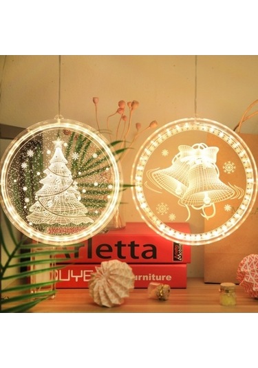 Dancemonkey Noel Dekorasyon Işığı Led Tatil 3d Asılı Lamba Pille Çalışır Geyik Geyik Figürü İle Led Aydınlatma Gün Işığı