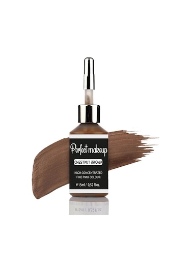 Kalıcı Makyaj Boyası - Chestnut Brown Kestane Kahverengisi 15ml Diğer