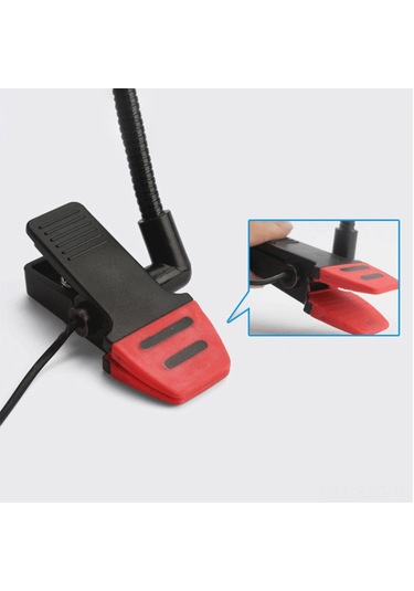 Springsun Im500 Mini Clip-on Saksafon Mikrofonu - Esnek Boyunlu, Kaliteli Ses, Bas Kesici Anahtarlı Enstrüman Mikrofonu