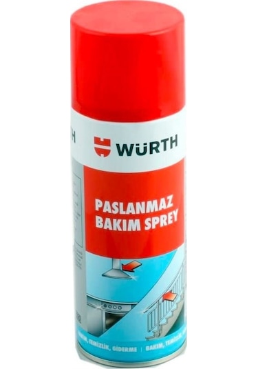 Würth Paslanmaz Çelik Bakım Spreyi ve Ankastre Parlatıcı 400 ML
