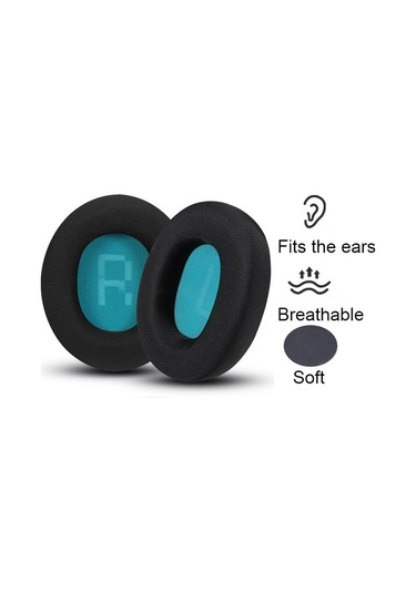 1 Çift Kulaklık Sünger Kulaklık Steelseries Arctis Pro / Arctis 3 / 5 / 7 İçin, Renk: Siyah Mor Örgü Siyah