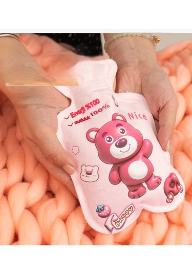 Sıcak Su Şişesi Mını Boy Karikatür Ayı