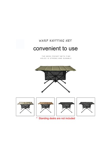 Maiyame Kamp Masa Aksesuarı: Dayanıklı Örgü Tülleme Çantası, Piknik-barbekü İçin Hafif, Çok Amaçlı Eşya Saklama Aleti Çok Renkli