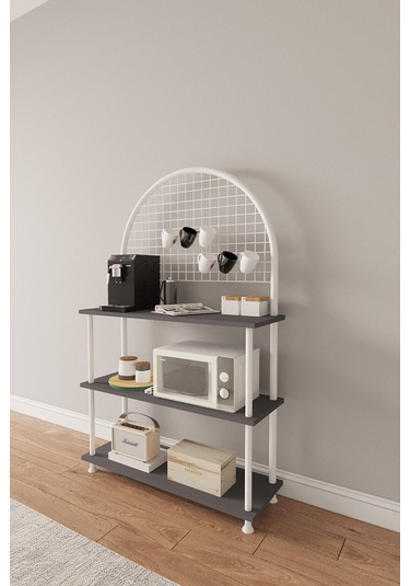 Çevir Kur Çok Amaçlı Kahve Köşesi Dolabı, Mutfak Standı, Mutfak Dolabı, Mutfak Düzenleyici 71 134 35 Antrasit