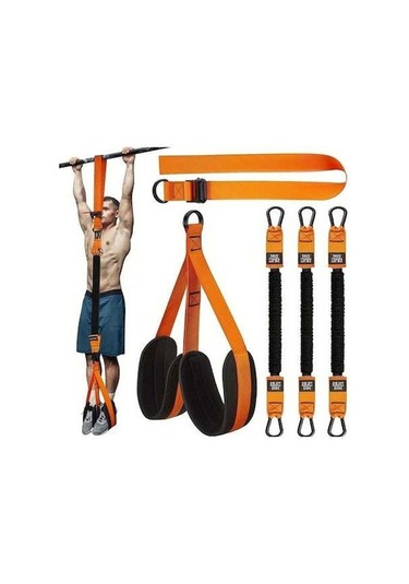 Pazly 5 Adet Abahub Siyah Ayarlanabilir Pull Up Direnç Bantları, Evrensel Uyumlu, Dayanıklı Polyester Kumaş, Üst Vücut Fitnessi İçin Siyah