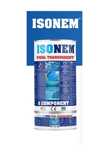 ISONEM POOL HAVUZ BOYASI TRANSPARENT (ŞEFFAF) (A+B KOMP. 4,5 KG SET)