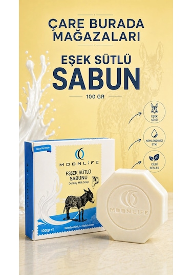 Moonlife Eşek Sütlü Sabun 100 G