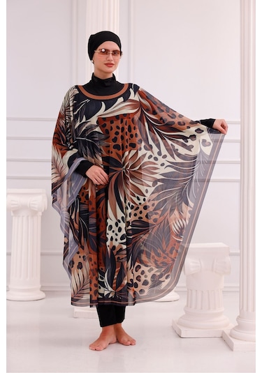Tarzını Seç Kimono Pareo - Tesettür Pareo - Marmaris Model 240x135 Cm Çok Renkli
