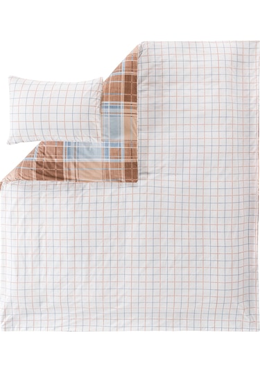 Mix & Match Milo %100 Pamuk Tek Kişilik Nevresim Seti Mavi