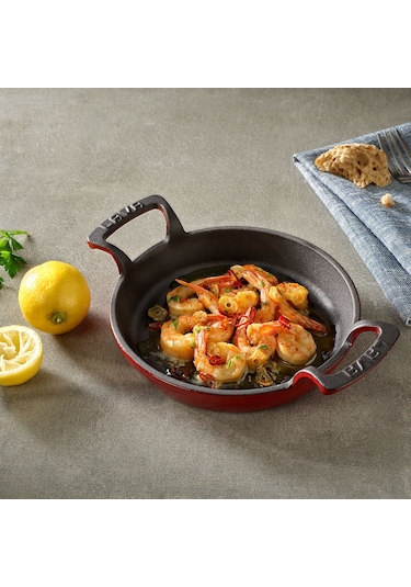 Lava Döküm Yuvarlak Sahan Döküm Demir Yekpare Çift Kulplu Çap(Ø)20cm.