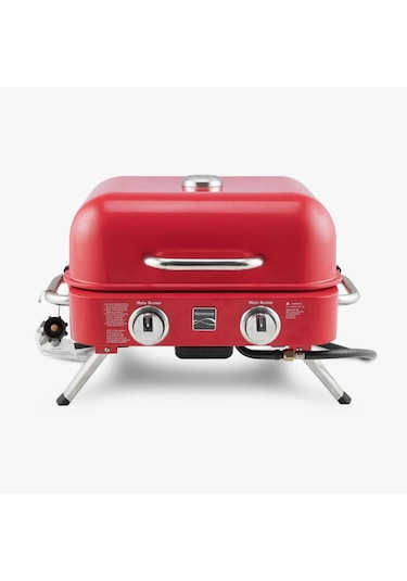 Kenmore Masa Üstü Gazlı Barbekü Kırmızı Kırmızı