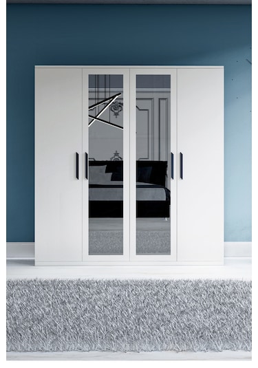 Metalia Gm 051 4 Kapaklı Aynalı Gardrop