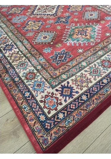Çam Halı Gloria Td741 Multi Etnik Desen Dokuma Saçaklı Kilim