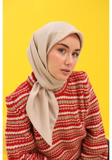 Prime Eşarp 78009-10 Açık kahverengi