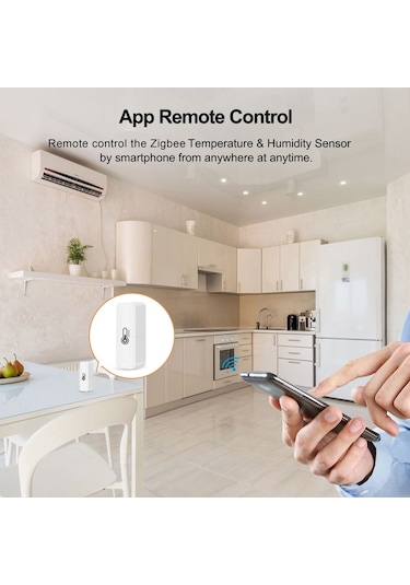 Dianziye Zigbee Ev Isı Ve Nem Sensörü, Akıllı Ev İçin Tuya Uygulaması İle Gerçek Zamanlı İzleme, Alexa Ve Google Home Uyumlu, Ağ Geçidi Gerektirir
