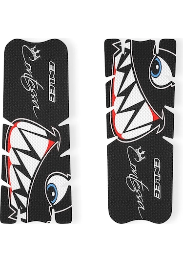 Flaş Desen-bisiklet Krank Koruyucu Yapışkan Film Anti-çarpışma Dağ Bisikleti Krank Koruyucu Film Kapak Bisiklet Parçaları Aksesuarları Beyaz