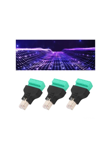 Maiyame Rj45 Dişi Vida Bağlantı Adaptörü - 8 Pinli Ağ Bağlantısı İçin 3 Adet Kolay Montaj, Sinyal İletiminde Güvenilirlik.