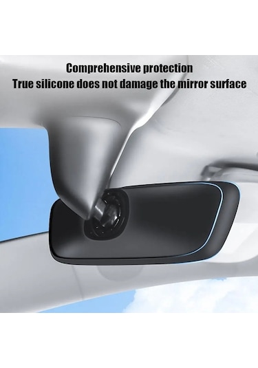 Tesla Model 3 / Y Araba İç Dikiz Bakış Aynası Silikon Koruyucu Kapak Beyaz