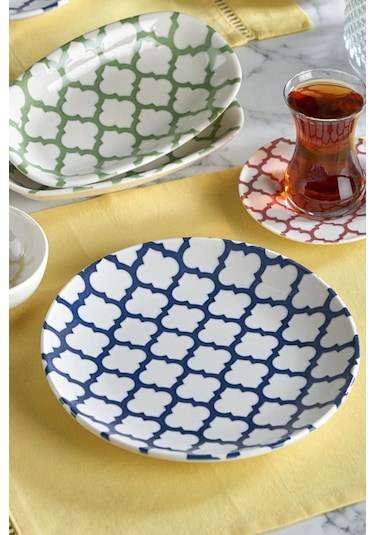 Neva N3457 Budapeşte 24 Parça Desenli Porselen Kahvaltı Takımı