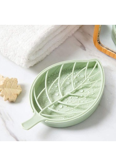 6 Adet Plastik Yaprak Şekli Sabun Kutusu Bulaşık Sabunu Depolama Plakası Tepsi Tutucu Kılıf Konteyner Banyo Mutfak Veya Lavabo İçin